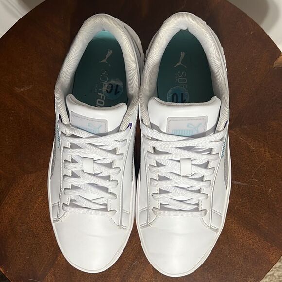 🔥🔥 PUMA SMASH v2 Platform Sneakers - Women Sz 10 - EXCELLENT No Flaws! - Picture 5 of 11